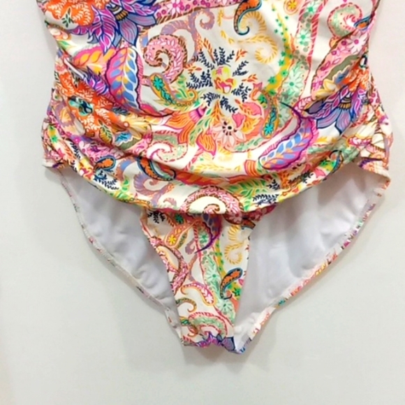 Lauren Ralph Lauren 1 piece Bathing suit Paisley - Picture 3 of 8